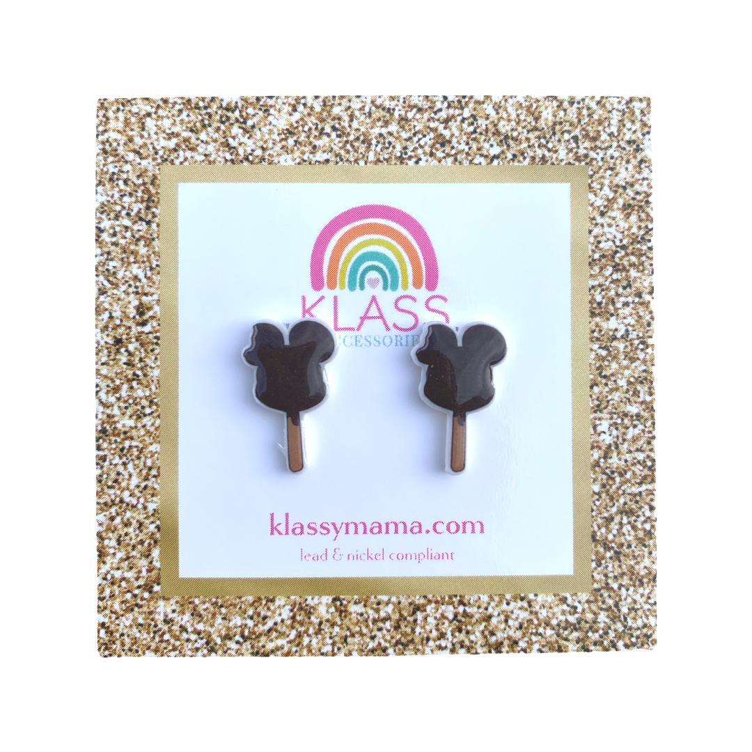 DISNEY INSPIRED MICKEY ICE CREAM BAR SMALL EARRINGS