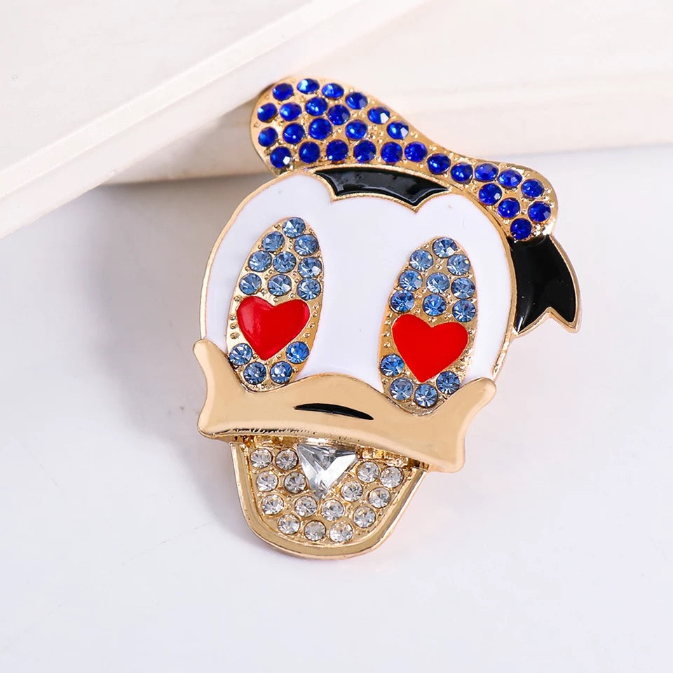 DISNEY INSPIRED DONALD DUCK MICKEY'S BFF LARGE STATEMENT STUD EARRINGS