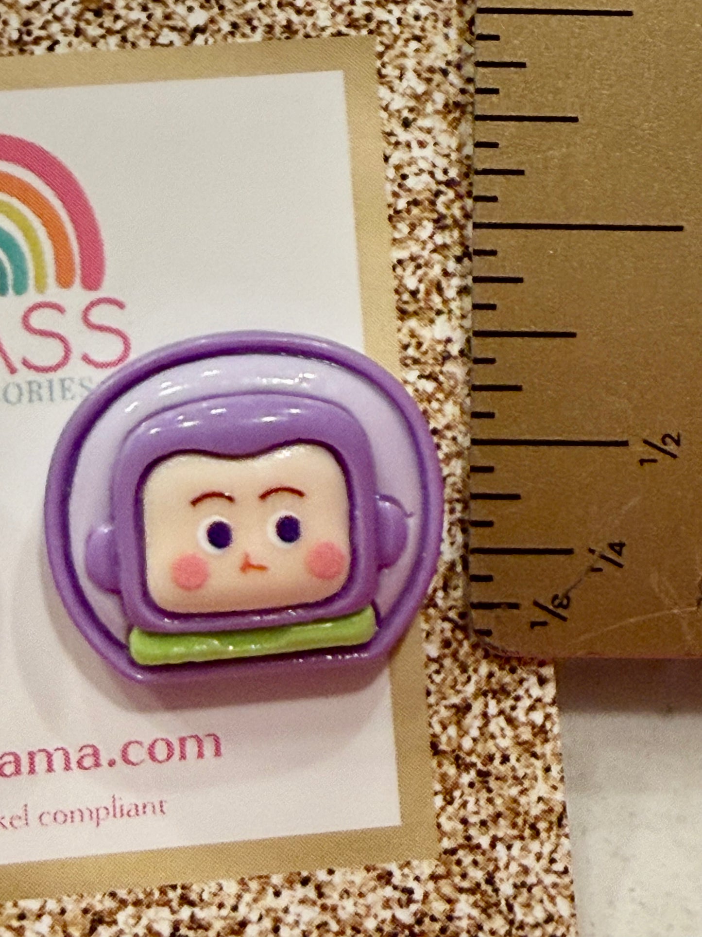 Toy Story Buzz Light Year Inspired Kawaii Style Button Stud Earrings