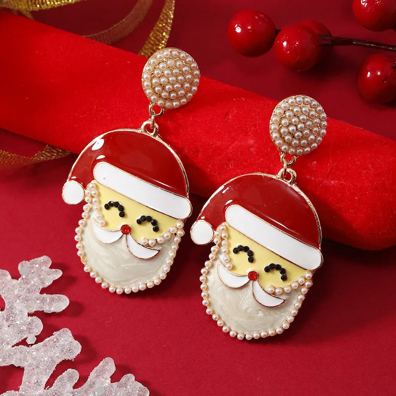 Santa Claus Pearl Earrings
