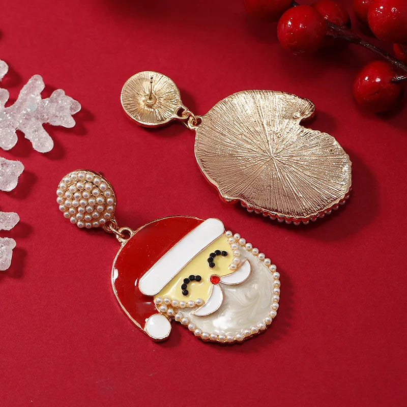 Santa Claus Pearl Earrings