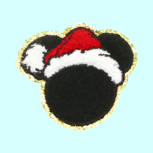 Stoney Disney Inspired Mickey Mouse Santa or Peppermint or Minnie Mouse Peppermint Christmas Iron On Patch